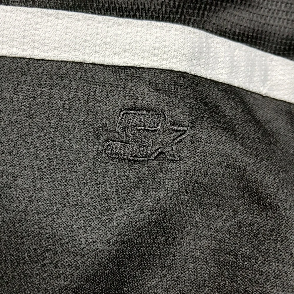 Starter Track Jacket‎ Men's L Black White Stripe Full Zip Retro Y2K Athleisure